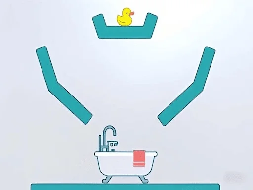 עזור לברווז: לוגיקת זמן אמבטיה