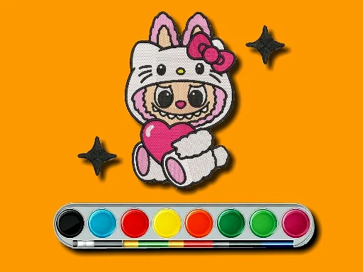 Labubu Coloring Adventure: מרדף נקודות